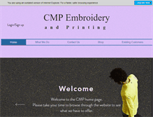 Tablet Screenshot of cmpembroidery.co.uk